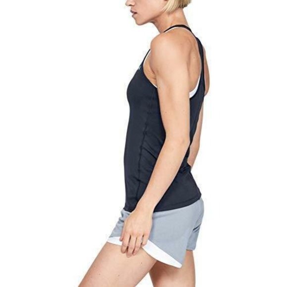 Under Armour Women's HeatGear Armour Racer Tank , Midnight Navy Size XL NWT - Picture 2 of 3
